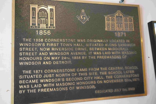Cornerstone plaque