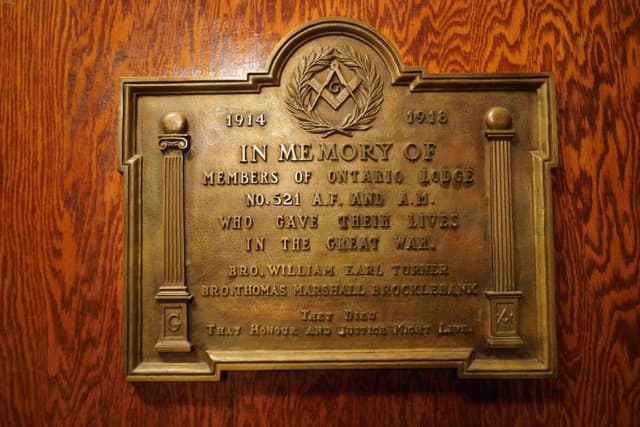 WW1 Plaque